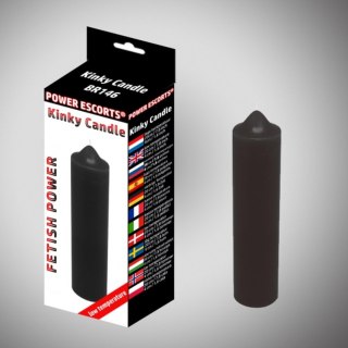 Kinky candle black low temperature candle 20 cm