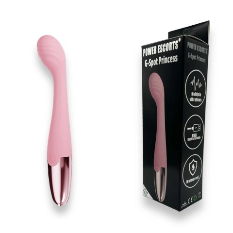 Power Escorts - Pink - G Spot Princess - 18 Cm / 7 Inch Silicone G Spot Vibrator