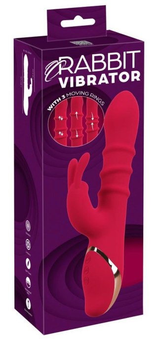 Rabbit Vibrator with 3 Moving