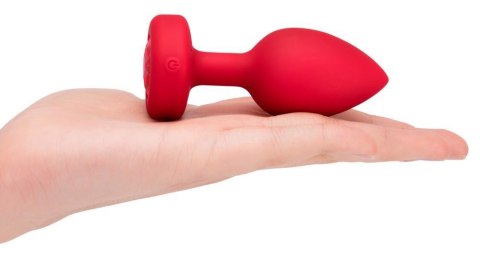 Vibrating Heart Plug M/L Red