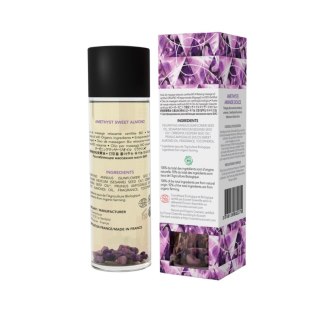 AMETHYST SWEET ALMOND Organic Massage Oil with stones 100 ml