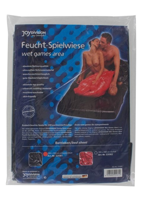 BDSM-Wet games area, bed sheet,180 x 260 cm, black