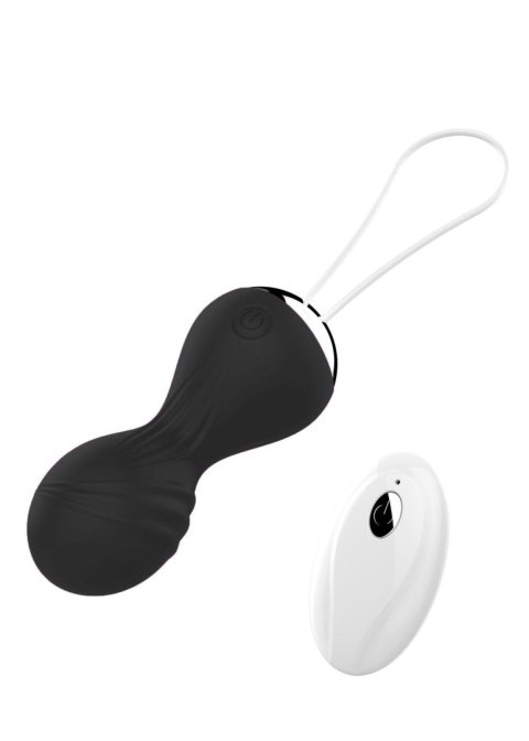 Kulki Kegel z Wibrującego Silikonu USB 10 Funkcji / Zdalne Sterowanie - Czarne Kulki Kegel z Wibrującego Silikonu USB 10 Funkcji / Zdalne Sterowanie - Czarne