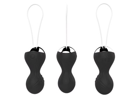 Kulki Kegel z Wibrującego Silikonu USB 10 Funkcji / Zdalne Sterowanie - Czarne Kulki Kegel z Wibrującego Silikonu USB 10 Funkcji / Zdalne Sterowanie - Czarne