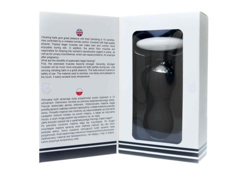 Kulki Kegel z Wibrującego Silikonu USB 10 Funkcji / Zdalne Sterowanie - Czarne Kulki Kegel z Wibrującego Silikonu USB 10 Funkcji / Zdalne Sterowanie - Czarne