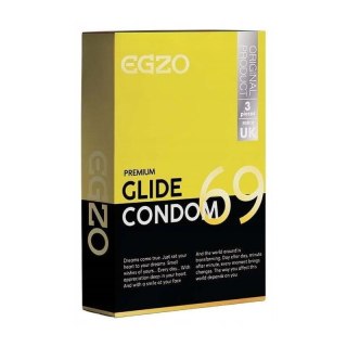 Prezerwatywy EGZO traditional condom GLIDE 3pc