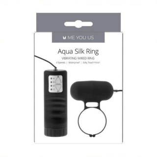 Pierścień- Me You Us Aqua Silks Cock Ring Black