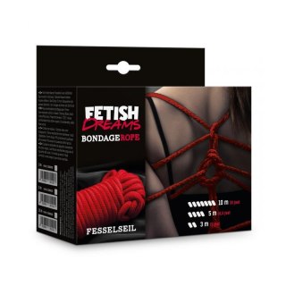 Fetish Dreams Bondage Rope 3m Red