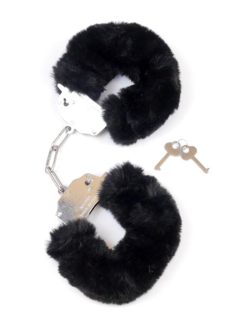 Kajdanki Fetish B - Series- Furry Cuffs Black 2,7