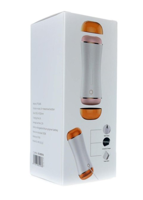 Masturbator - B - Series - Vibrating Masturbation Cup USB 10 function + Interactive Function / Double Ends