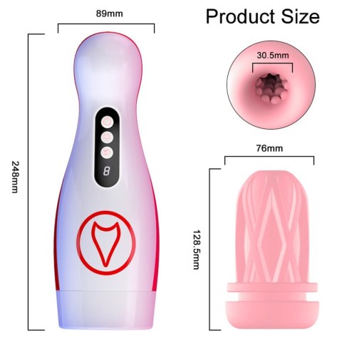 Masturbator - Vibrating Masturbation Cup , 7 Suction Power, 7 Vibration Setting