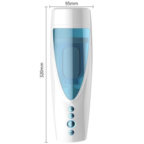 Masturbator-Vibrating, Rotating and Flashing Masturbation USB 10+10 Function / Talk Mode