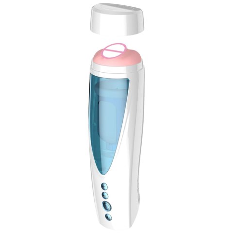 Masturbator-Vibrating, Rotating and Flashing Masturbation USB 10+10 Function / Talk Mode