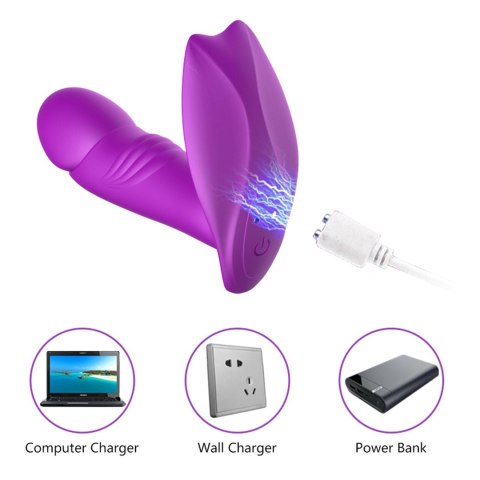 Stymulator - B - Series - Silicone Panty Vibrator USB 7 Function / Heating / Impact function