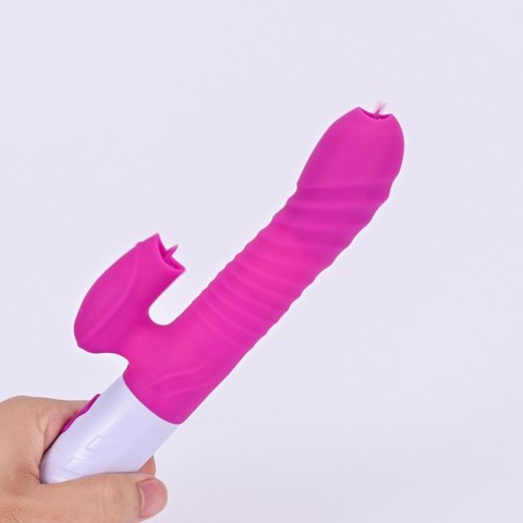 Wibrator-Silicone Vibrator USB 7 Function and Thrusting Function / Heating, purple