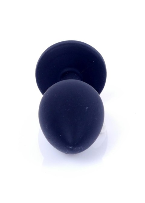 Plug-Jewellery Black Silicon PLUG Small- Pink Diamond