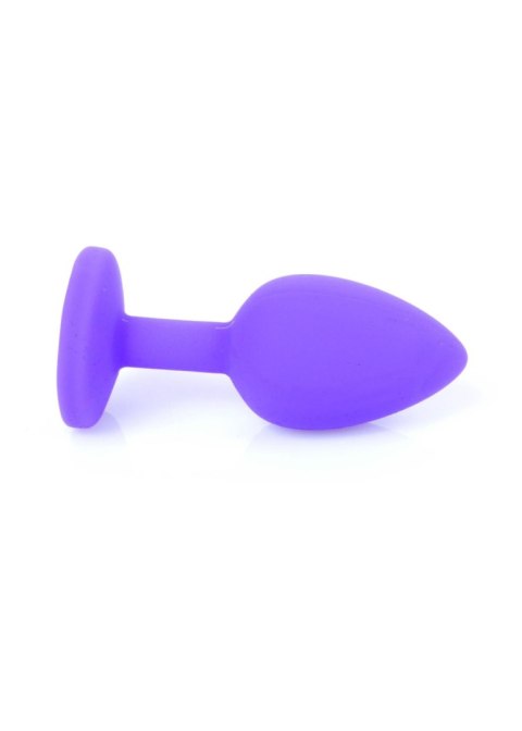 Plug-Jewellery Purple Silicon PLUG Small- Red Diamond