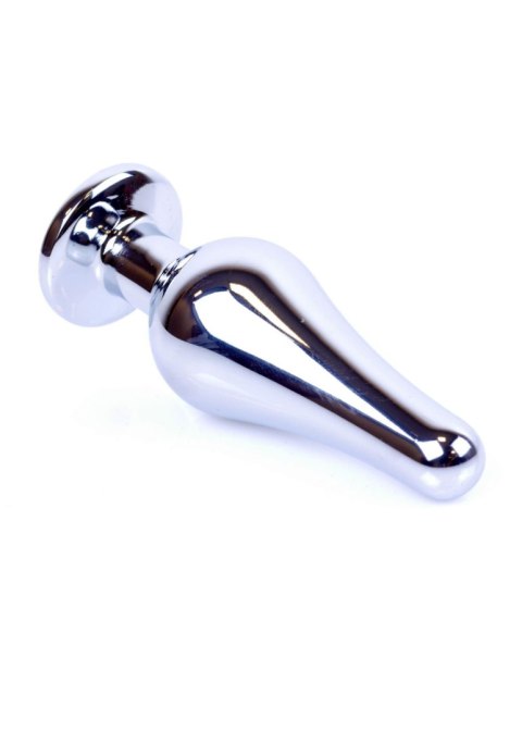 Plug-Jewellery Silver BUTT PLUG- Black