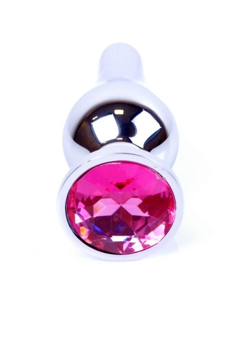 Plug-Jewellery Silver BUTT PLUG- Pink