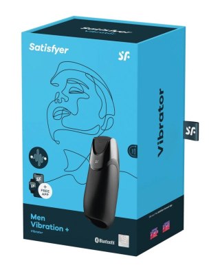 Masturbator Men Vibration+ Connect App black