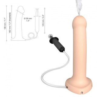 SQUIRTING CUM DILDO SEMI-REALISTE VANILLA - L