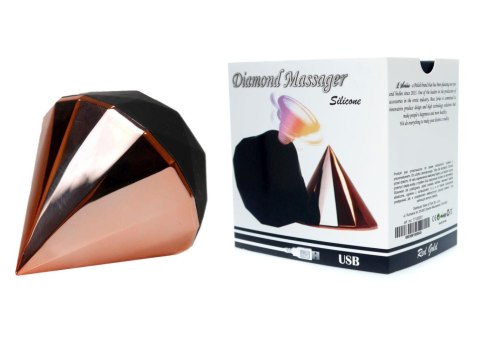 Stymulator-Diamond Air Massager USB 7 Function Red Gold