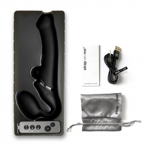 VIBRATING STRAP-ON - M - BLACK