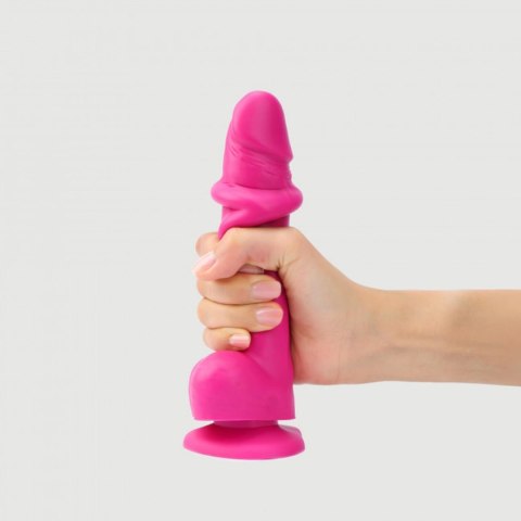 SLIDING SKIN REALISTIC DILDO FUCHSIA L