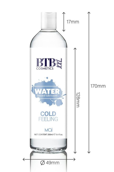 BTB WATER BASED COLD FEELING LUBRICANT 250ML