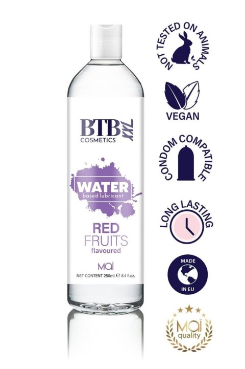 BTB WATER BASED FLAVORED RED FRUITS LUBRICANT 250ML