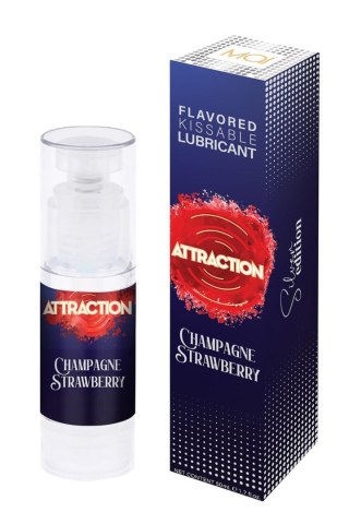 LUBRICANT ATTRACTION CHAMPAGNE STRAWBERRY 50 ML