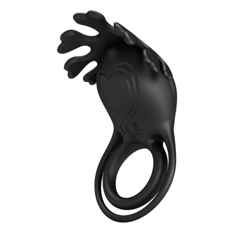 PRETTY LOVE - VIBRANT PENIS RING RUBEN Black, 7 vibration functions