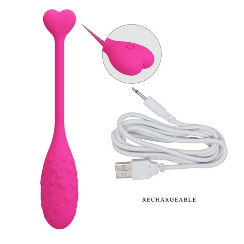 PRETTY LOVE - Fisherman Pink, 12 vibration functions Mobile APP remote control