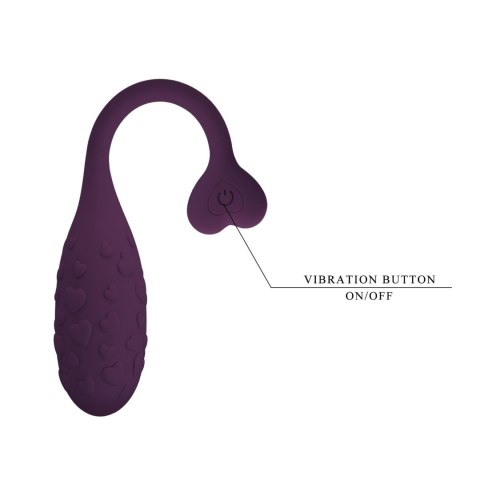 PRETTY LOVE - Fisherman Purple, 12 vibration functions Mobile APP remote control