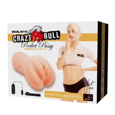 CRAZY BULL - Realistic Pocket Pussy ,Vibration