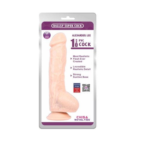 Alexander Lee 10"""" Dildo-Flesh