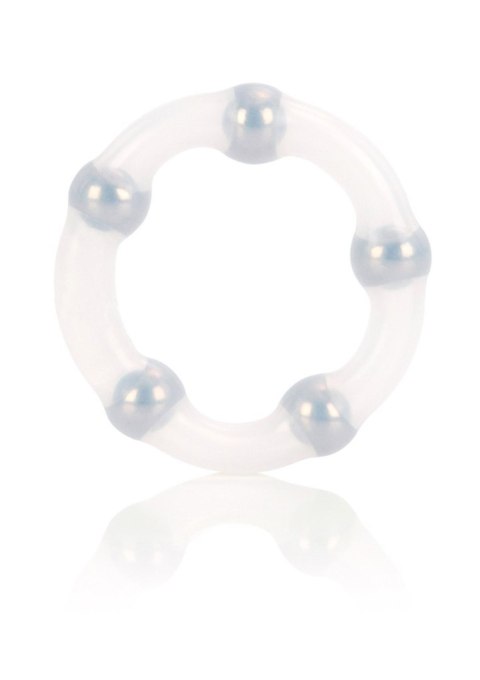 Metallic Bead Ring Transparent