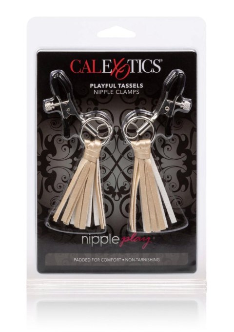 Playful Tassels Nipple Clamps Gold