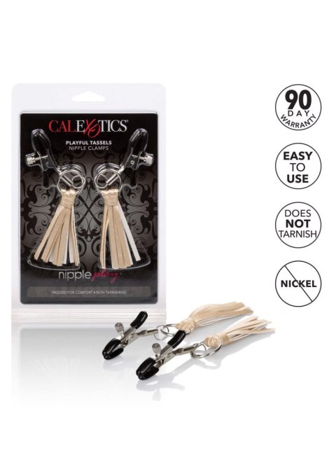 Playful Tassels Nipple Clamps Gold