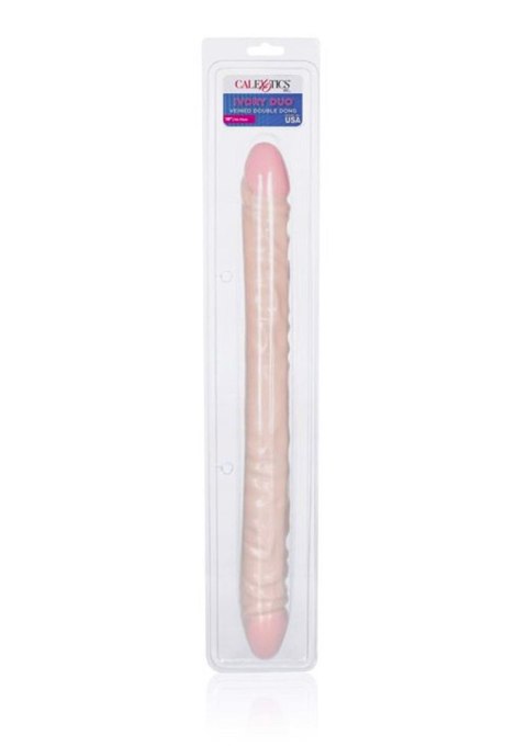 Veined Double Dong 18 inch Light skin tone