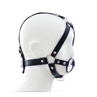 Knebel-Imbracatura per testa con anello Head Harness+Ring Gag