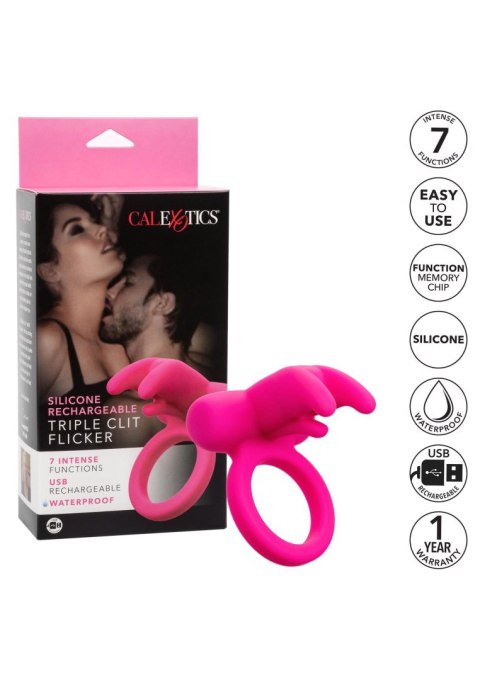 Triple Clit Flicker Recharge Pink