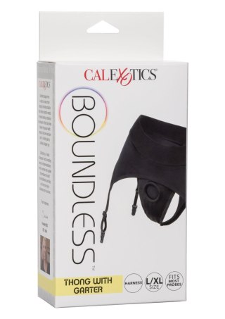 Boundless Thong with Garter Black