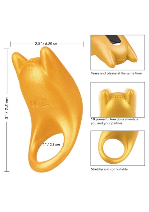 Horny AF Vibrating Cock Ring Yellow