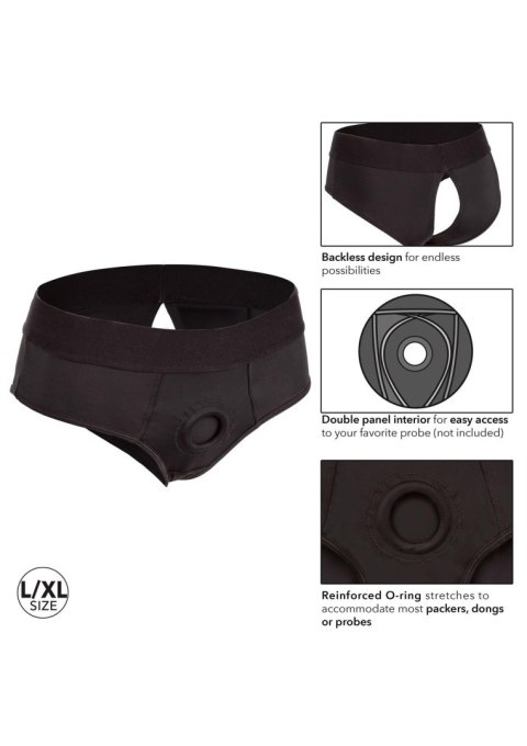 Backless Brief Black