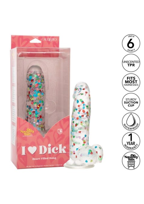 I Love Dick Heart Filled Dong Transparent