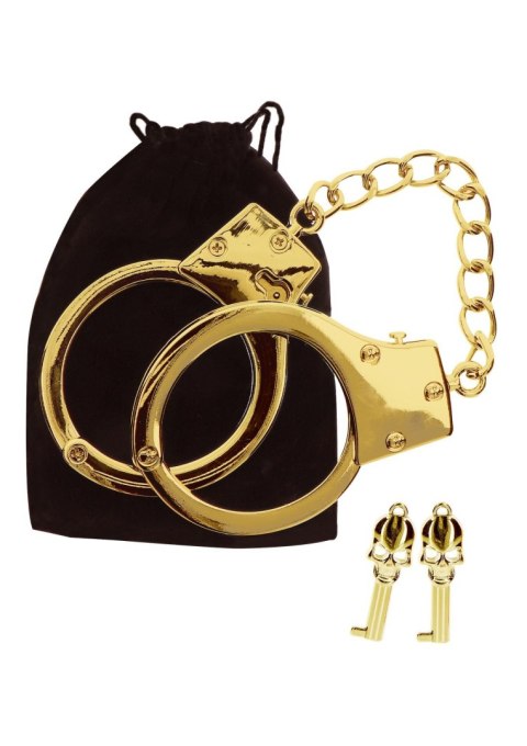 Gold Plated BDSM Handcuffs Gold