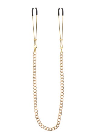 Tweezers With Chain Gold