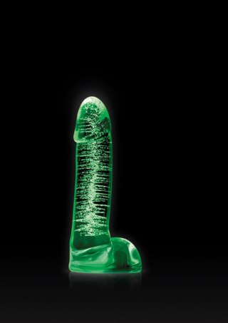 FireFly Glass Smooth Dildo Glow in the dark