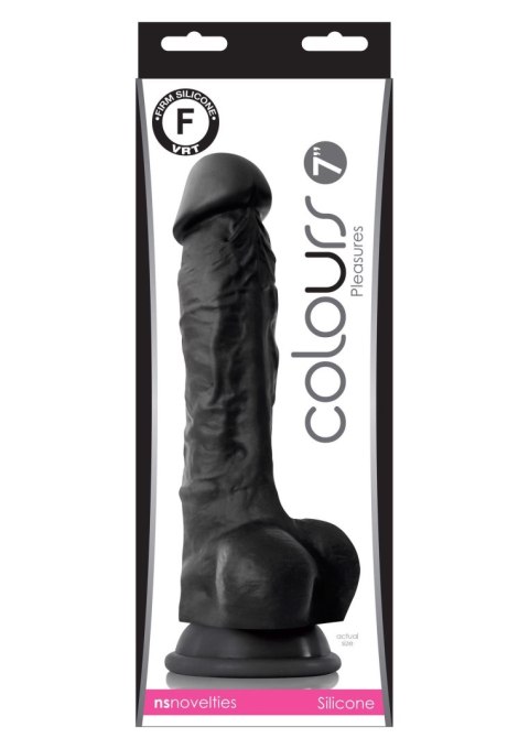 Pleasures 7 Inch Dildo Black